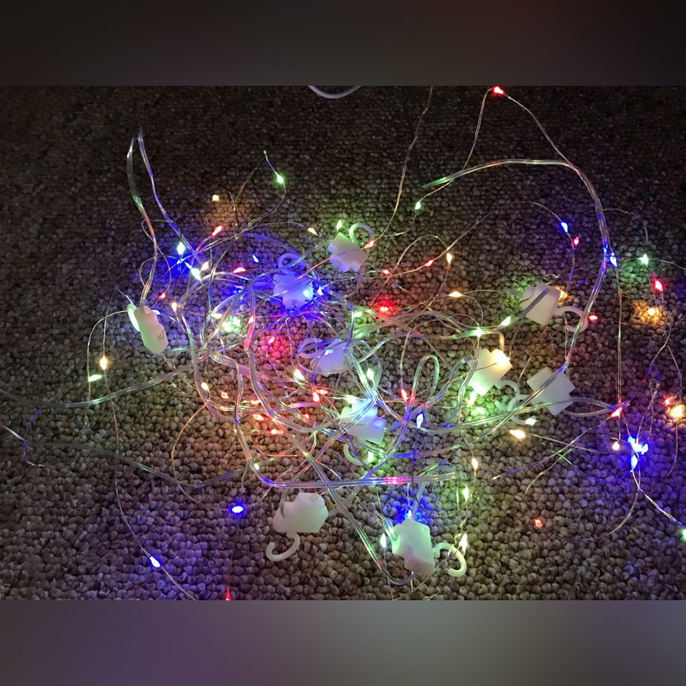Multi Color Multi Function Light Curtain USB Plug 120” Wide Each Strand 40” Long